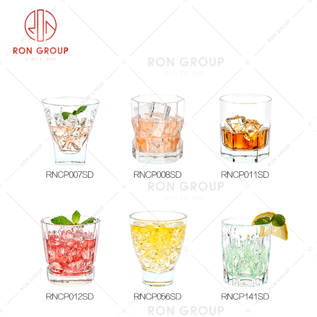 Unique design creative restaurant drink ware star hotel irregular wine juice cup