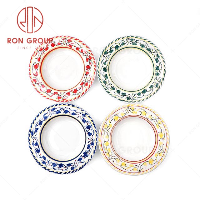 High Quality  Customized Hand-painted Restaurant Ceramic Tableware