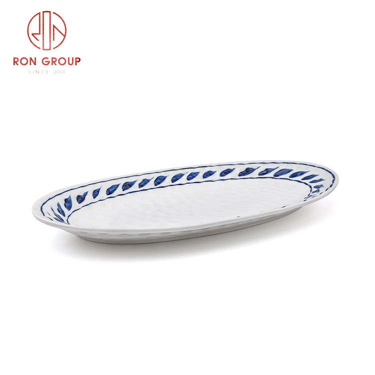 Top selling European style ceramic dinnerware set restaurant hotel use ceramic oval plate