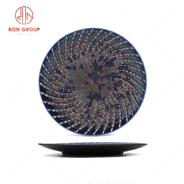RN0660P00352  Wholesale Unique Design Exquisite  Ceramic Fireworks Plate