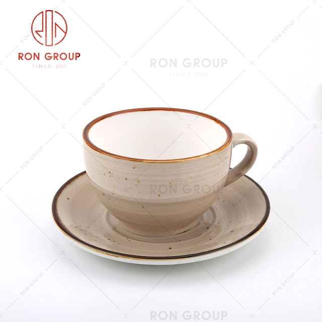 Hot Sale cheap bulk Ceramic Coffee Cup espresso Saucer Set