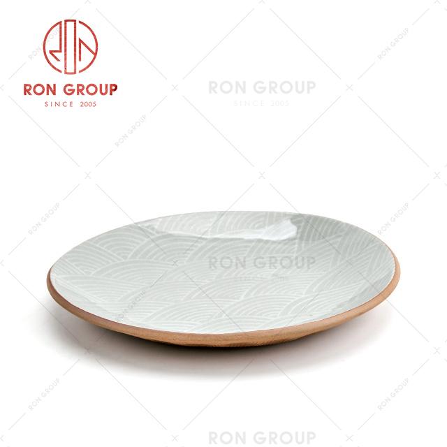 Factory direct cheap price restaurant round dinner animal ceramic white plate
