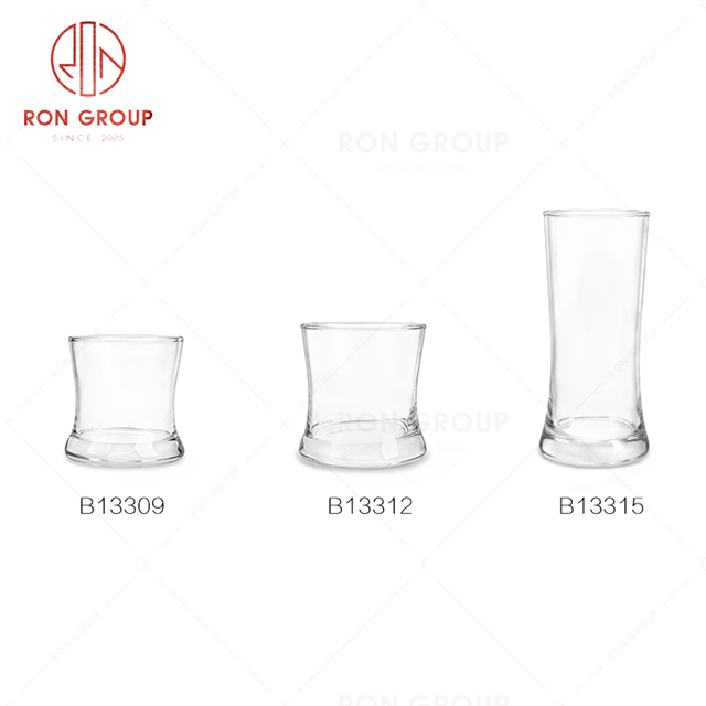 Promotion wholesale supply hotel drink ware restaurant unique design at the bottom beer beverage glass cup