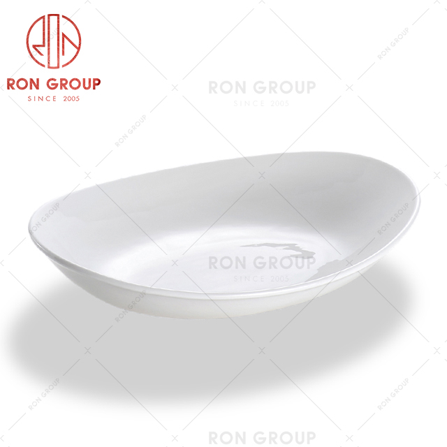 Exquisite restaurant tableware light ceramic hot pot shop self dipping thin sauce dish