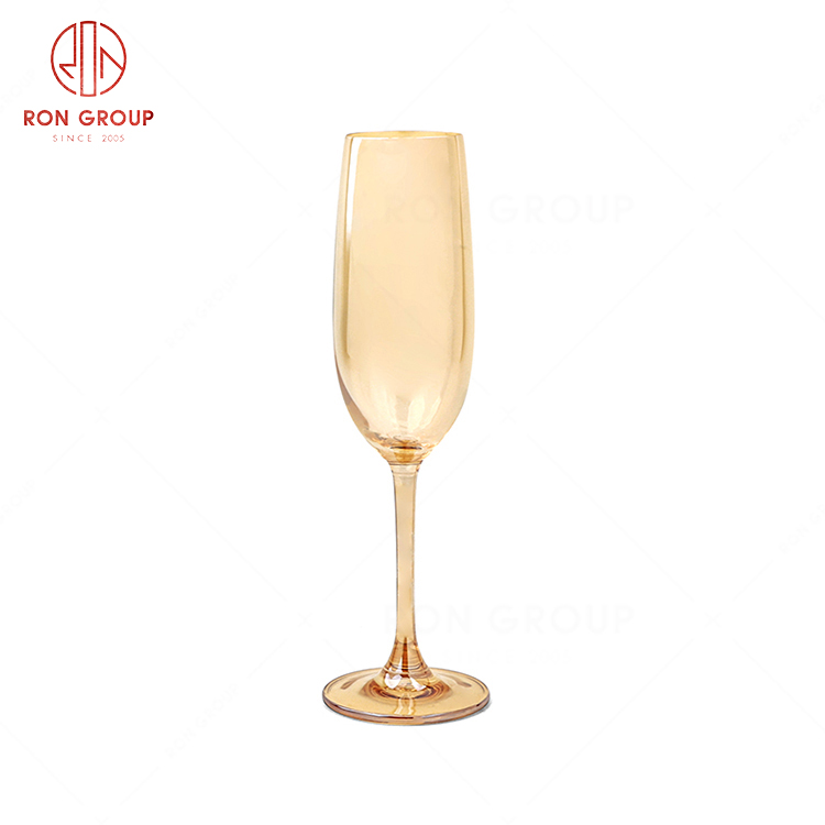 RN0567G00064 Wholesale Unique Design Eco-friendly Healthy and  Colourfast Amber Goblet