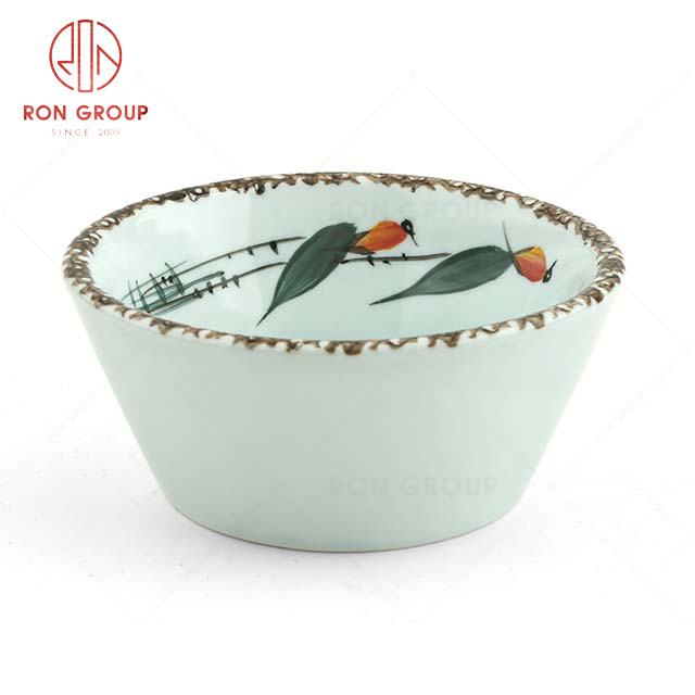 RonGroup Hand Drawing Magple Sophisticated  Design Tableware  Collection - Ceramic Dinnerware Meal Bowl 