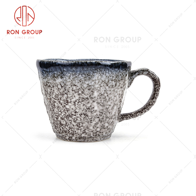 High end hotel lobby entertains high-quality hand-painted ceramic bright cup restaurant dinner tea cup
