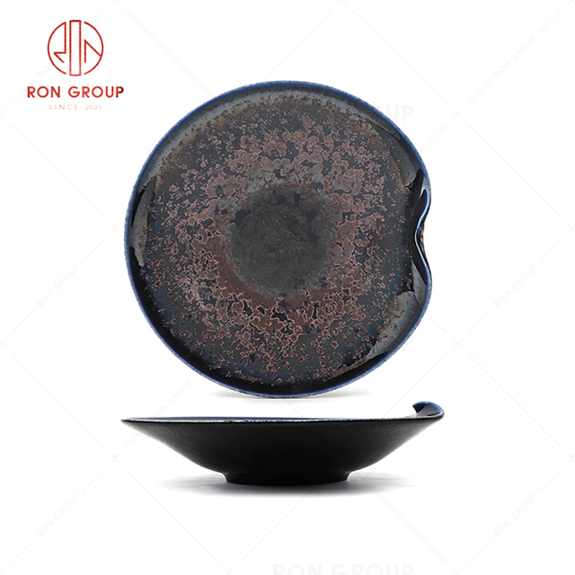 RN0660P00370 Wholesale High Quality Exquisite  Ceramic  Warping Angle Plate
