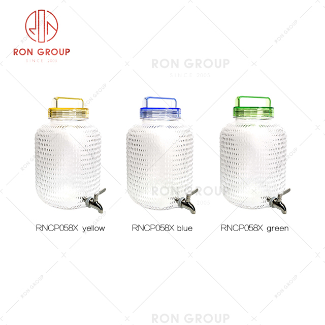 Cafeteria portable tableware hotel durable dinnerware restaurant beverage can with faucet