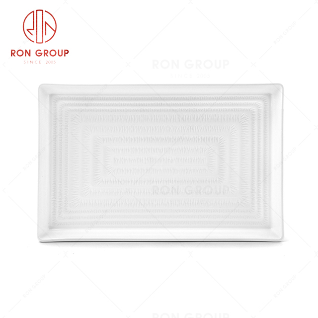 Wholesale supply restaurant tableware hotel necessary dinnerware rectangular plate