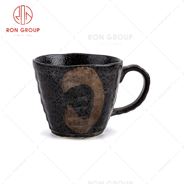 New style design distinctive high-quality restaurant ceramic tea cup with handle