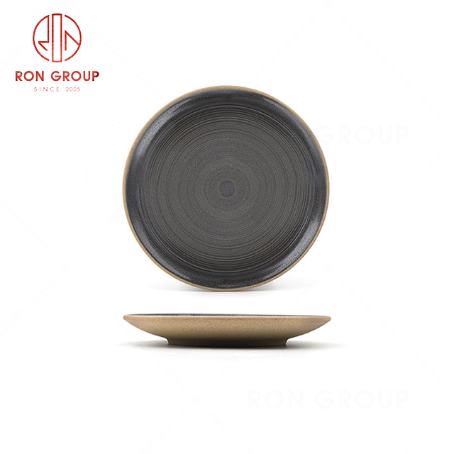 RN0040P00345-46 Hot Selling Unique Design Exquisite Round Shallow  Ceramic Plate