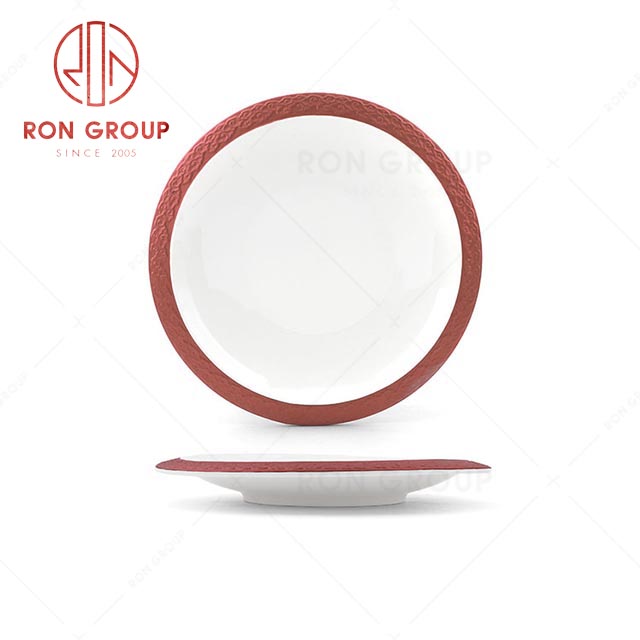 RN0660P00417  Wholesale High Quality Elegant and Unique  Cloud Pattern  Plate Ceramic 