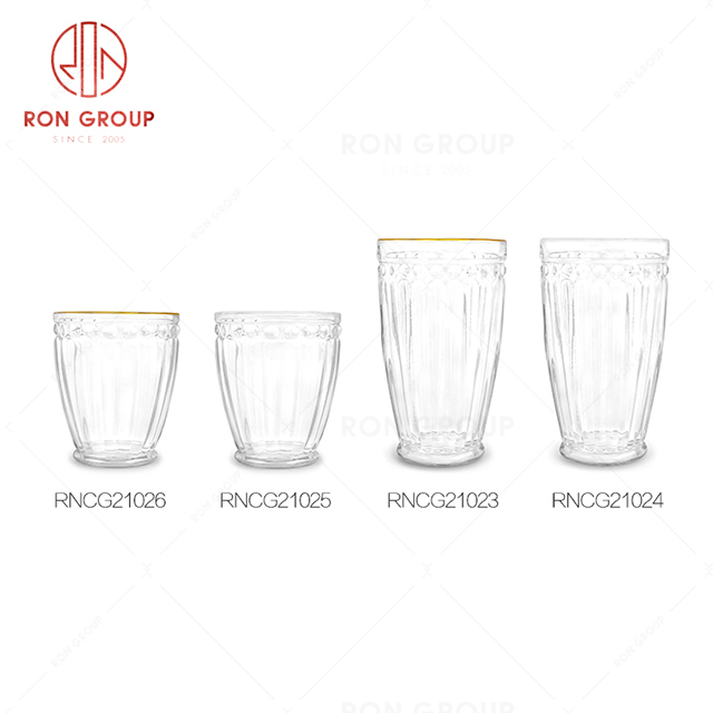 Oval opening practical hotel bar drink ware restaurant party event beverage glass beer cup